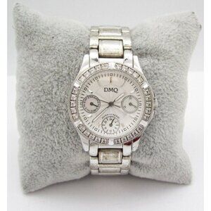 Women DMQ Crystal Quartz 100ft WR Analog 30mm Round Watch (H217) "New Battery"